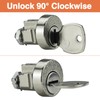 1-Pack Mailbox Lock and Key L-1172C COMP-X National Mailbox Lock