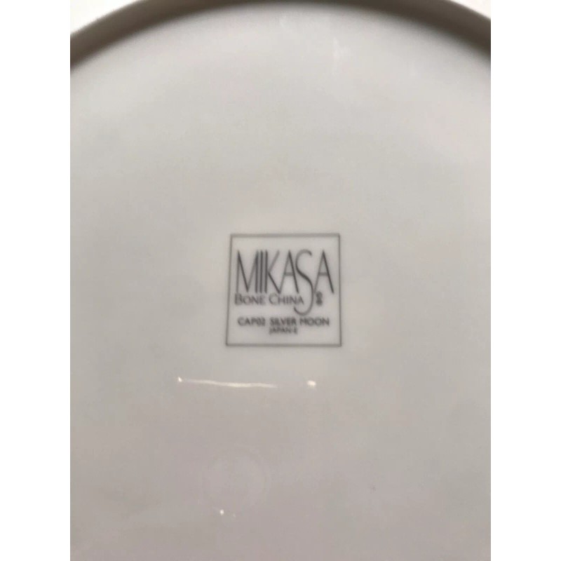 Mikasa Silver Moon White Salad Dessert Plate 8-1/8" Japan China