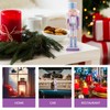 Gatuida Wooden Christmas Nutcracker Soldier: 25cm Figures Soldier Nutcracker Puppet