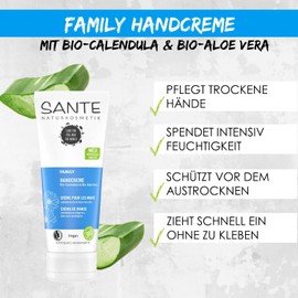 Sante Naturkosmetik Naturkosmetik Family Hand Cream Organic Calendula & Organic Aloe Vera