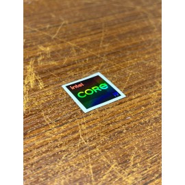 Intel 1x Intel Core i9 Holographic Desktop / Laptop sticker label (NEW)