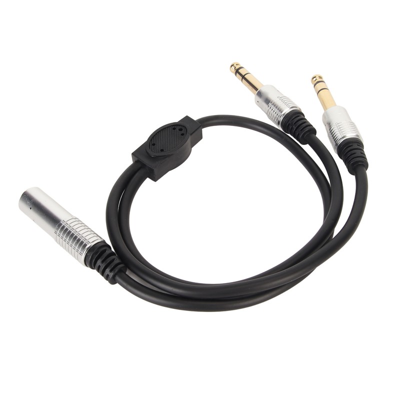 6.35mm Splitter Y Cable Mono Female to Dual Male 1/4