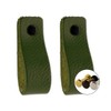 Brute Strength - Leather Handles for Furniture - Olive Green