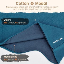 YANIKY Beanie for Men - Women Modal Sleep Cap Cotton Chemo Beanie Hat - Unisex Skull Cap - Soft and Skin Friendly Beanies Blue