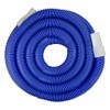 21' x 1.25" Blue Blow Molded Swimming Pool Vacuum Hose