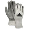 MCR Safety 9690M Flex-Therm Heavy Weight Cotton/Polyester Shell Men's Gloves with Latex Dipped Palm and Fingertips, Gray, Medium, 1-Pair