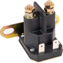 BlueStars 862-1211-211-16 AM138068 Starter Solenoid Relay 12V - Compatible with Trombetta John Deere MTD Cub Cadet Lawn Tractor 725-04439 LA100 LA105 LA110 LA115 LA120 LA125 LA135 LA140 LA145 LA150