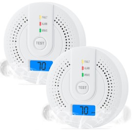 SHYEEH Carbon Monoxide Detectors, CO Detector Battery Operated with Sensitive Sensor, Digital Display and Sound Warning, Portable Carbon Monoxide Detector Alarm JA-995 for Travel, Hotel, Home