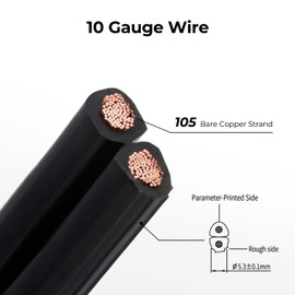 FIRMERST 10/2 Low Voltage Direct Burial Landscape Lighting Wire Spool 100 Feet