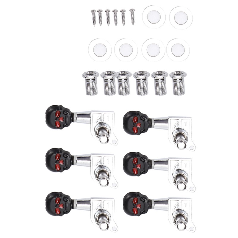 Skull Shape Tuning Peg Zinc Alloy Machine Heads Tuner Set