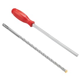 ColumPRO Procourse Hole Clearing Tool with 12 mm x 300 mm SDS Masonry Drill Bit for Damp Proofing, Dry Rod Installation.