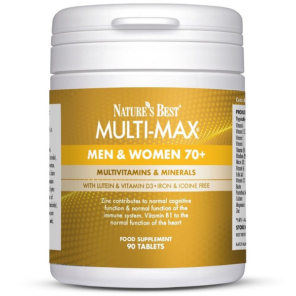 Natures Best Multi-Max® 70+, A Multivitamin With Nutrients To Support Immunity And Cognition, 90 TABLETS