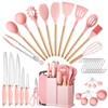 LSFCHUJU 37 PCS Kitchen Utensils Set, Silicone Cooking Utensils Set