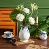 Ceramic Flower Vase Home Decor,7.09in vase for Rustic-Style Living Rooms,