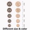 14Pieces Black Gold Metal Blazer Buttons 20MM 15MM Set for