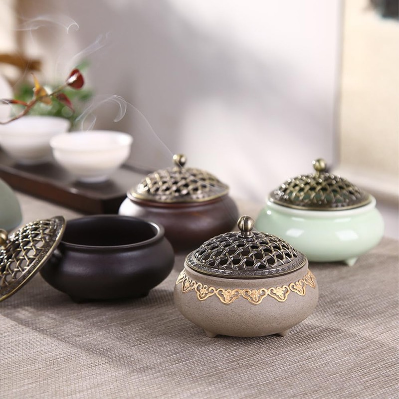 Ceramic Incense Burner Coil Incense Burner Cone Incense Holder Cast