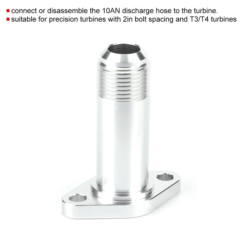 2in 52mm 12AN Extended Turbo Drain Flange Adapter for T3/T4