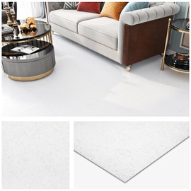 Livelynine White Vinyl Flooring Peel and Stick Floor Tile Waterproof 16-Pack 12x12 Self Adhesive Vinyl Floor Tiles Bathroom Floor Tiles Kitchen Flooring Removable Laminate Flooring Linoleum Sheet
