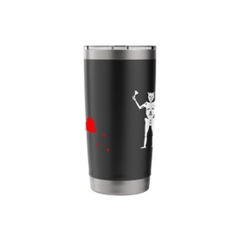 Blackbeard Jolly Roger Flag Stainless Steel Insulated Tumbler