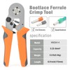 iCrimp Ferrule Crimping Tool Kit, AWG 23-10 Self-adjustable Ratchet Ferrule