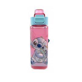 My sweety pop - Drinking Bottle - Plastic - Children - Crib - Nursery - School - Holiday - Meal - 20 cm - Girls - 500 ml - Hydration - Gift Idea (Stitch - Pink/Blue)