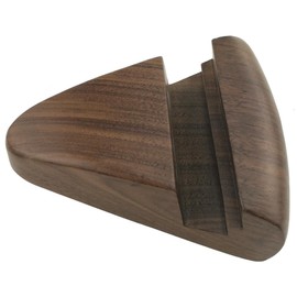 Creative Walnut Wood Triangle Holder Stand for Phone Tablet Pad Birthday Home Office Decoration