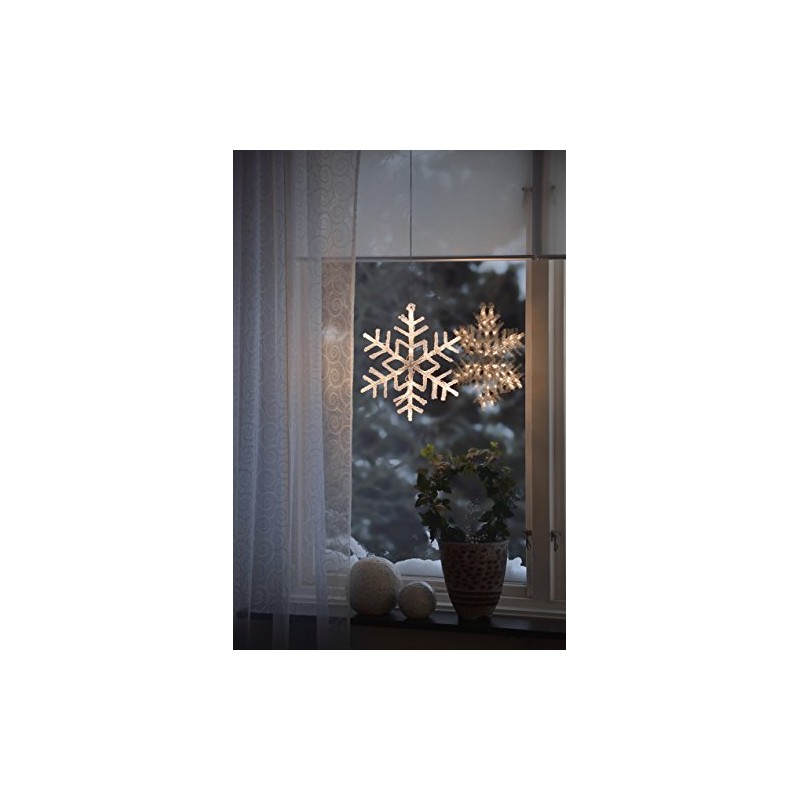 Konstsmide 4446-103 LED Snowflake Hanging Silhouette/For Indoors (IP44) / 36