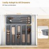 6 Pack Silicone Drawer Organizer for Kitchen, DIY Free Combination