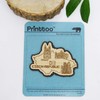 Printtoo Souvenir Czech Republic Map Gift Wooden Engraved Fridge Magnet