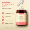 Biotina Pura Colageno Hidrolizado con 200 capsulas [6 meses]. VitalBotanics.