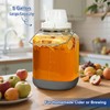5 Gallon Square Fermentation Jar with Wide Mouth, Stainless Handles,