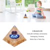 Constellation Pyramid Stone for Positive Energy Reduce Stress Chakra Resin
