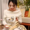 39 cm Plush Toy Snow Leopard, Lifelike Lion Tiger Leopard