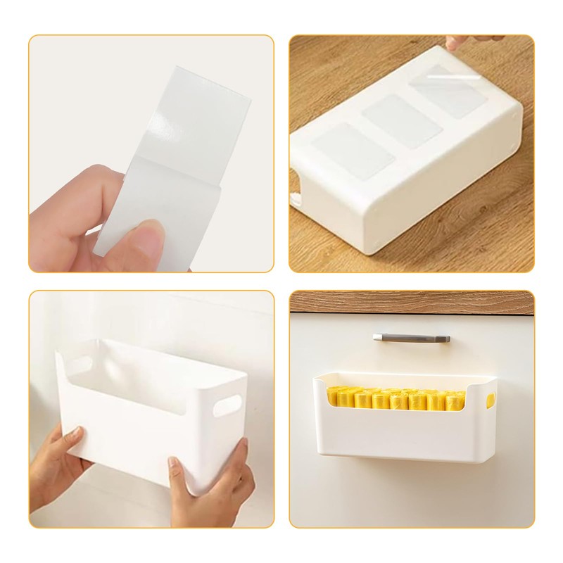 LANSKYWARE 2 Pack Cabinet Organizer Storage, Adhesive Over Cabinet Door