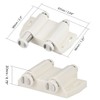 Sourcingmap Double Magnetic Touch Catch Latch Plastic PE White for
