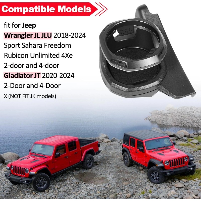 for Jeep Right Cup Holder for Jeep Wrangler JL Jeep