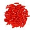 50pcs Red 5.5mm Inner Diameter PVC Rubber Round Tube Screw