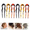 minkissy Pcs French Hair Pin Women Clip u Shaped Resin