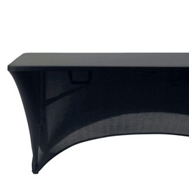 Aktive 61545 - Copertura per tavolo da giardino nera | Protezione elastica per tavolo 180x61x76cm | Copertura per mobili da giardino ad alta resistenza con fissaggio rinforzato