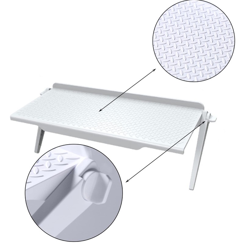 2 x Monitor TV Top Shelf, Display Holder for Flat