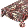 ANRO Tablecloth Christmas Tablecloth Washable Wax Tablecloth Santa Claus 100