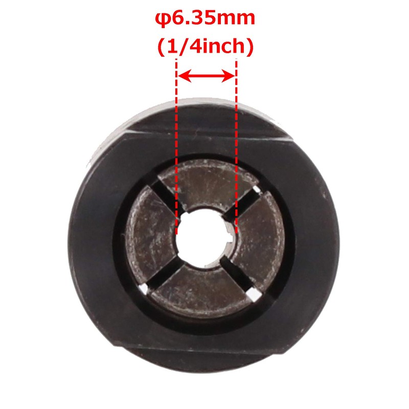 Triton トライトン プランジルーター(JOF001、MOF001 及び TRA001)用 ルーターコレット 6.35mm(1/4インチ) TRC140
