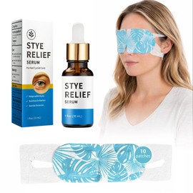 Stye Eye Treatment 2 Kits, Serum & 10 Pcs Stye Eye Relief Compress Mask