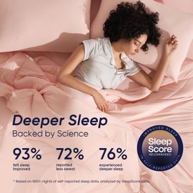 Dream Valley® Outlast® Deepsleep Cooling Comforter, Twin Size, NASA-Grade Space Technology Cooling Blanket for Hot Sleepers Night Sweats, Q-Max > 0.45 Aerocool™ Breathable, Pink Blush, 68"x90"