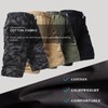 Mylldey Men's Cargo Shorts 3/4 Relaxed Fit Mens Running Shorts