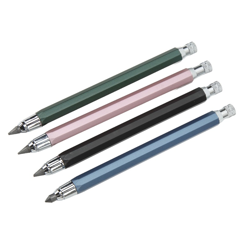 10Pcs Mechanical Carpenter Pencil Kit Automatic Woodworking Mark Pencil with