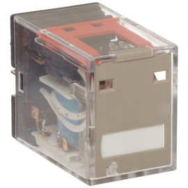 Omron MY4 DC24 (S) General Purpose Relay, Standard Coil Polarity, Standard Type, Plug-In Socket/Solder Terminals, Quadruple Pole Double Throw Contacts, 37.7 mA Rated Load Current, 24 VDC Rated Load Voltage