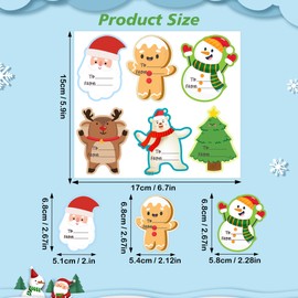 300 PCS Christmas Tags Stickers for Gift Wrapping, Christmas Santa Snowman Tree Reindeer Bear to from Gift Tags Stickers Gift Labels for Christmas Presents Wrap Holiday Decorations