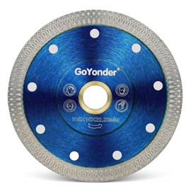 GoYonder Super Thin 4" Grinder Blades Tile Blade, Diamond Saw Blade for Cutting Porcelain Tiles Granite, 105mm Tile Cutting Blade for Angle Grinder