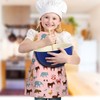 Kids Aprons, Cotton Children Artists Aprons Child Chef Aprons (Blue,